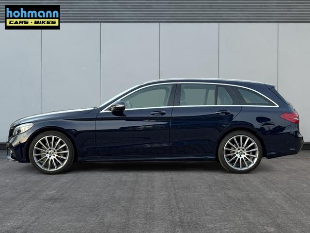 Mercedes-Benz / C-Klasse / Blau / / / C 300 T AMG-Line+LED+NAVI+KAMERA+19AMG-Felgen+el.HECK