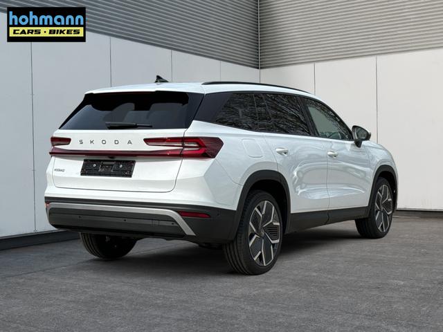 Skoda / Kodiaq / Wei&szlig; / / / LEDER+AHK+PANO+MATRIX+360 KAM+eHK+20 LM, Beispielbilder, ggf. teilweise mit Sonderausstattung