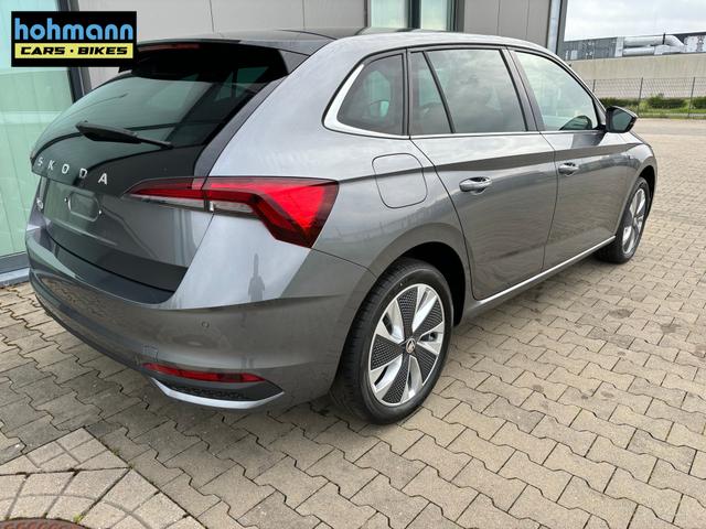 Skoda Scala Extra 1.0 TSI 95PS, 5 Jahre Garantie, 16" Alu, Parksensoren hinten, Rückfahrkamera, Sitzheizung, Climatronic, SunSet, Tempomat, Radio 8" + Smartlink, Full-LED-Scheinwerfer, NSW, Virtual Cockpit, Armlehne, M-Lederlenkrad, Easy Start 