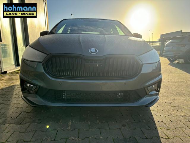 Skoda Fabia Top Selection 1.0 TSI 95PS, 15" Alu, Climatronic, SunSet, Multifunktions-Lederlenkrad beheizt, Infotainment 8", Smart Link, LED-Scheinwerfer, Nebelscheinwerfer, Parksensoren hinten, Sitzheizung, Tempomat, Fußmatten 