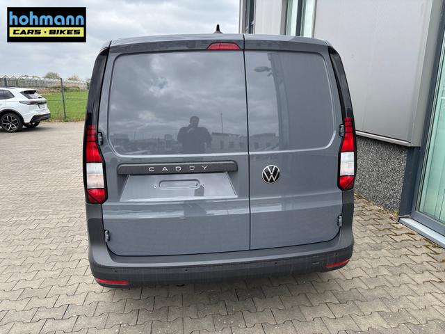 Volkswagen Caddy Cargo 2.0 TDI 102PS, Pure-Grey, Klima, Parksensoren hinten, Reserverad, Kunststoffbodenbelag Fahrer-/Fahrgastraum, Ganzjahresreifen, Radio 10" + Wireless App-Connect, Tempomat, Hecktüren, Schiebetür rechts 