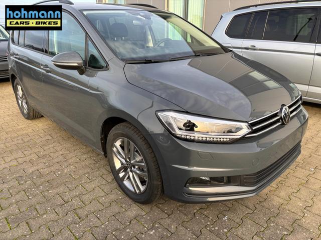 Volkswagen Touran Limited 1.5 TSI 150 PS, 17" Alu, GRAU-Metallic, Winter-Paket, Elektr. Heckklappe, Keyless, Alarm, LED-Scheinwerfer IQ-Light, Travel Assist, Parksensoren vo/hi, Rückfahrkamera, ACC, M-Lederlenkrad, Digital Cockpit, 3-Zonen-Climatronic, Radio Ready2Discover 8" 