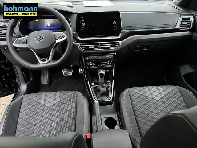 Volkswagen T-Cross R-Line Limited 1.0 TSI 115PS DSG, 5 JAHRE GARANTIE, CLIMATRONIC, SITZHEIZUNG, Schwarz-Metallic, 18" Alu, MATRIX-LED, Adaptiver Tempomat ACC, Parksensoren, R&uuml;ckfahrkamera, Keyless, Abgedunkelte Scheiben, Radio "Ready2Discover" + App-Connect, M-Lederlenkrad, Side Assist 