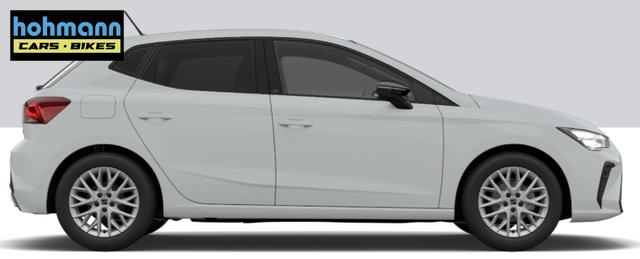 Seat Ibiza FR Edition 1.0 TSI 95PS, 5J GARANTIE, SITZHEIZUNG, 2Z-CLIMATRONIC, 16" ALUFELGEN, ACC/Tempomat, M-Lederlenkrad, Parksensoren VORN/hinten + R&Uuml;CKFAHRKAMERA, KESSY, Privacy-Glas, Radio 8,25"/Bluetooth FULL LINK, LED-Scheinwerfer, Armlehne 