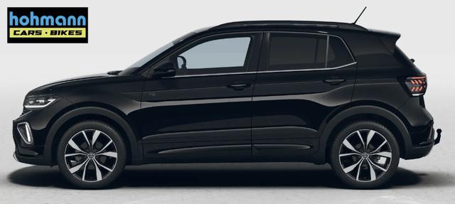 Volkswagen T-Cross R-Line Limited 1.0 TSI 115PS, Deep-Black-Metallic, 5 JAHRE GARANTIE, ANH&Auml;NGERKUPPLUNG, CLIMATRONIC, SITZHEIZUNG, 18" Alu, MATRIX-LED, Adaptiver Tempomat ACC, Parksensoren, R&uuml;ckfahrkamera, Keyless, Abgedunkelte Scheiben, Radio "Ready2Discover" + App-Connect 