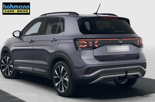 Volkswagen T-Cross R-Line Limited 1.0 TSI 115PS, Rauch-Grau-Metallic, 5 JAHRE GARANTIE, ANH&Auml;NGERKUPPLUNG, CLIMATRONIC, SITZHEIZUNG, 18" Alu, MATRIX-LED, Adaptiver Tempomat ACC, Parksensoren, R&uuml;ckfahrkamera, Keyless, Abgedunkelte Scheiben, Radio "Ready2Discover" + App-Connect 
