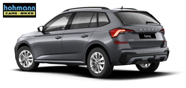 Skoda Kamiq Extra 1.0 TSI 116PS, 5 J Garantie, METALLIC, ANH&Auml;NGERKUPPLUNG, 16" Alu, Climatronic, Radio 8" + SmartLink, Parksensoren hinten, R&uuml;ckfahrkamera, Sitzheizung, SunSet, Tempomat, Armlehne, NSW, LED-Scheinwerfer, Dachreling, Virtual Cockpit, Reserverad 