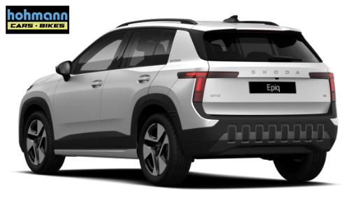 Skoda Epiq Selection 55, 211PS 55 kWh, 5 Jahre Garantie (8J auf Batterie), 18"Alu, Sitzheizung, Kessy, Alarm, Privacy-Glas, Vorbereitung AHK, 2-Zonen-Climatronic, Infotainment 13,1" + Smartlink, Parksensoren vorn/hinten, R&uuml;ckfahrkamera, ACC, M-Lederlenkrad beheizt 