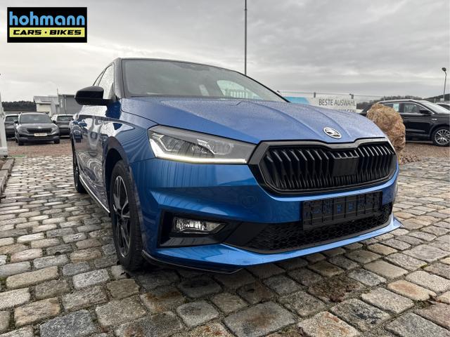 Skoda / Fabia / Blau / Monte Carlo / / , Beispielbilder, ggf. teilweise mit Sonderausstattung