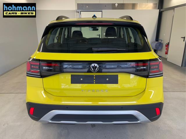 Volkswagen / T-Cross / Gelb / / / 95PS PDC vo+hi+Sitzheizung+App+Side+Travel+Stau+ACC+Klima
