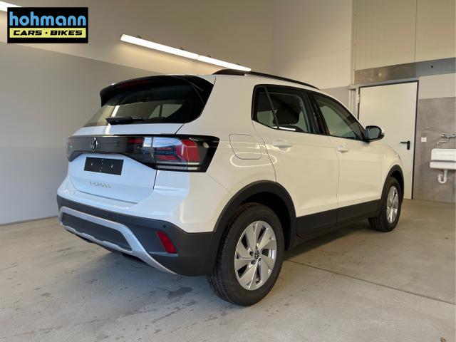Volkswagen / T-Cross / Wei&szlig; / / / 95PS PDC vo+hi+Shz+App+Side+Travel
