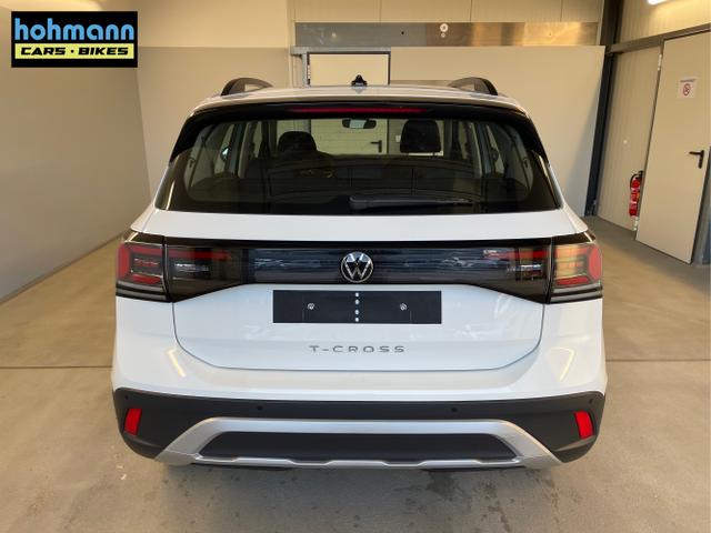 Volkswagen / T-Cross / Wei&szlig; / / / 95PS PDC vo+hi+Shz+App+Side+Travel