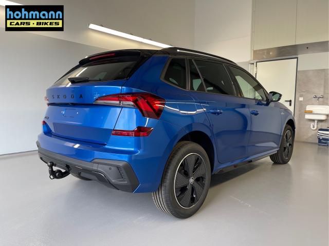 Skoda / KAMIQ / Blau / / / 115PS DSG AHK+Navi+Matrix+GV5+Pano+Kessy+Kamera+Alu17+Sitzheiz