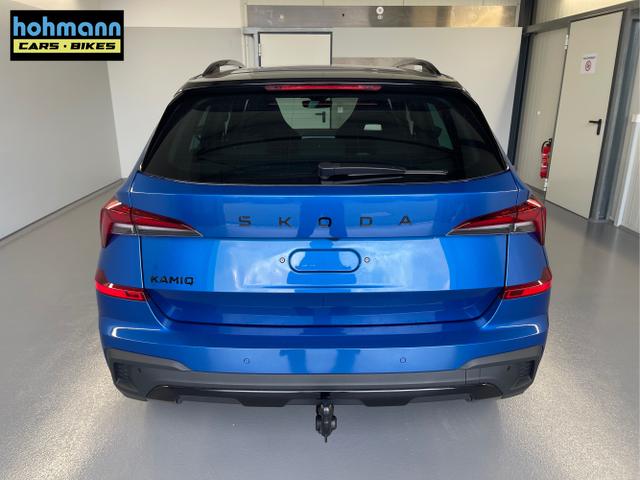 Skoda / KAMIQ / Blau / / / 115PS DSG AHK+Navi+Matrix+GV5+Pano+Kessy+Kamera+Alu17+Sitzheiz