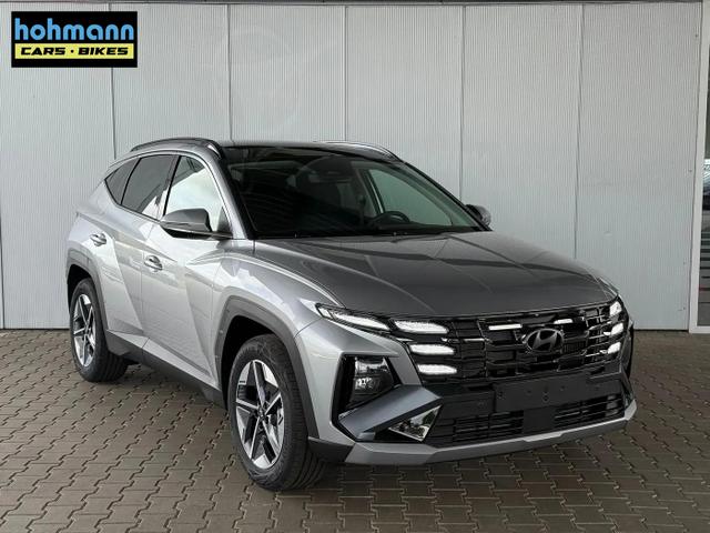 Hyundai TUCSON E-Motion 1.6 T-GDI 2WD 48V DCT / Panoramadach ACC Sitz + Lenkradheizung LED Navi PDC V&H Kamera Alu 18" 