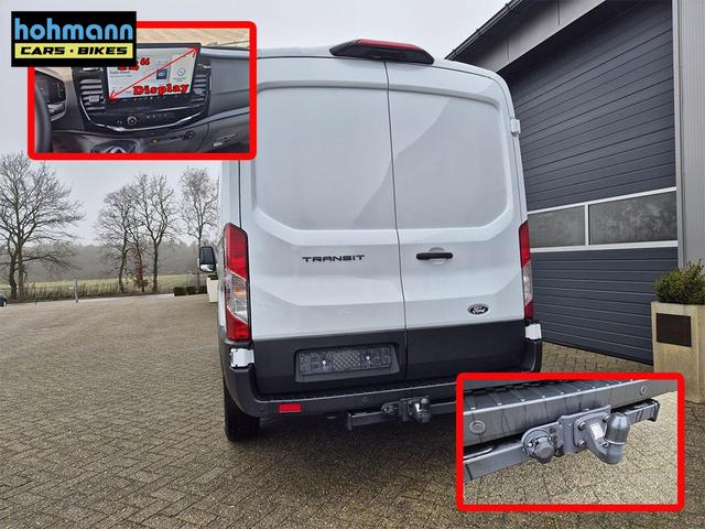 Ford Transit L2H2 2.0 EcoBlue 165PS Trend Heckantrieb 3,5t 2-Sitzer AHK Sitzheizung Lenkradheizung Frontscheibe beheizb. Klimaautomatik PDC v+h Rückf.Kamera Bluetooth DAB Apple CarPlay Android Auto Tempomat Ganzj.Reifen 