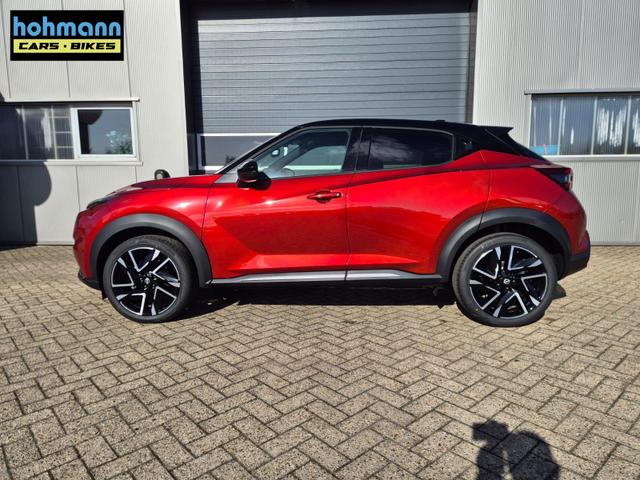 Nissan Juke 1.0 DIG-T 114PS N-Design Automatik Teil-Leder Klimaautomatik Sitzheizung Lenkradheizung PDC v+h R&uuml;ckf.Kamera Navi 19"LM Bluetooth Touchscreen Apple CarPlay Android Auto 