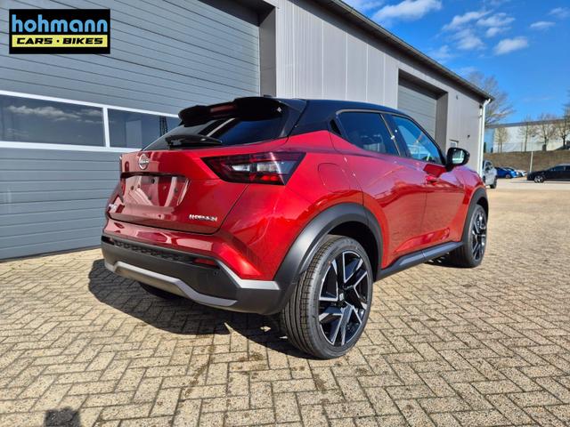 Nissan Juke 1.0 DIG-T 114PS N-Design Automatik Teil-Leder Klimaautomatik Sitzheizung Lenkradheizung PDC v+h R&uuml;ckf.Kamera Navi 19"LM Bluetooth Touchscreen Apple CarPlay Android Auto 