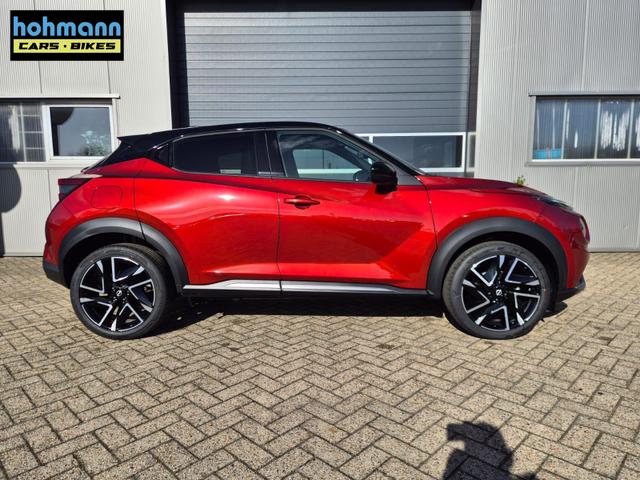 Nissan Juke 1.0 DIG-T 114PS N-Design Automatik Teil-Leder Klimaautomatik Sitzheizung Lenkradheizung PDC v+h R&uuml;ckf.Kamera Navi 19"LM Bluetooth Touchscreen Apple CarPlay Android Auto 