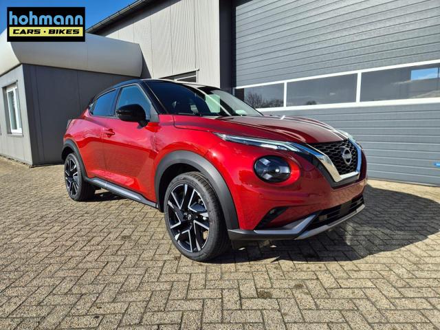 Nissan Juke 1.0 DIG-T 114PS N-Design Automatik Teil-Leder Klimaautomatik Sitzheizung Lenkradheizung PDC v+h R&uuml;ckf.Kamera Navi 19"LM Bluetooth Touchscreen Apple CarPlay Android Auto 