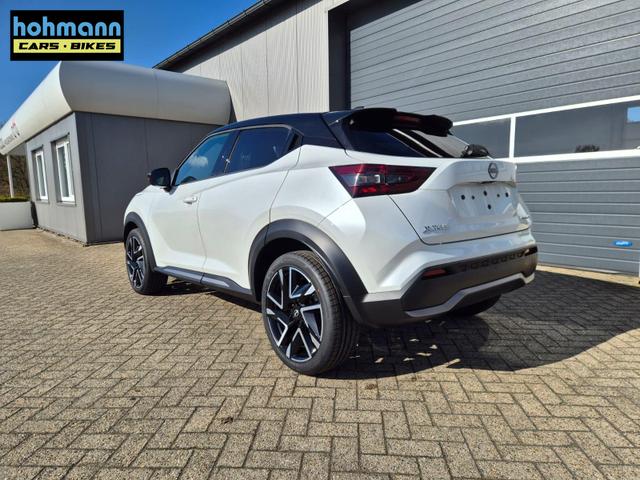 Nissan Juke 1.0 DIG-T 114PS N-Design Automatik Teil-Leder Klimaautomatik Sitzheizung Lenkradheizung PDC v+h R&uuml;ckf.Kamera Navi 19"LM Bluetooth Touchscreen Apple CarPlay Android Auto 