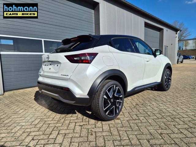 Nissan Juke 1.0 DIG-T 114PS N-Design Automatik Teil-Leder Klimaautomatik Sitzheizung Lenkradheizung PDC v+h R&uuml;ckf.Kamera Navi 19"LM Bluetooth Touchscreen Apple CarPlay Android Auto 