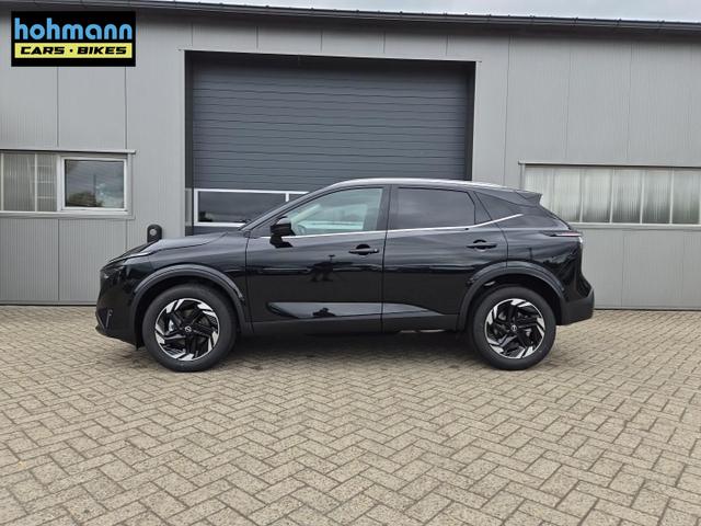 Nissan Qashqai 1.3 DIG-T MHEV 158 PS X-Tronic N-Connecta Teil-Leder PanoGlasdach Klimaautomatik Sitzheizung Lenkradheizung Navi ACC PDC v+h 360&deg;Kamera DAB Bluetooth Touchscreen Apple CarPlay Android Auto 18"LM 