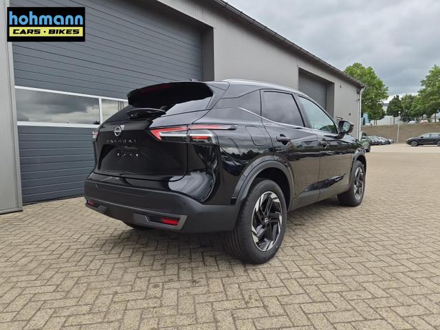 Nissan Qashqai 1.3 DIG-T MHEV 158 PS X-Tronic N-Connecta Teil-Leder PanoGlasdach Klimaautomatik Sitzheizung Lenkradheizung Navi ACC PDC v+h 360&deg;Kamera DAB Bluetooth Touchscreen Apple CarPlay Android Auto 18"LM 
