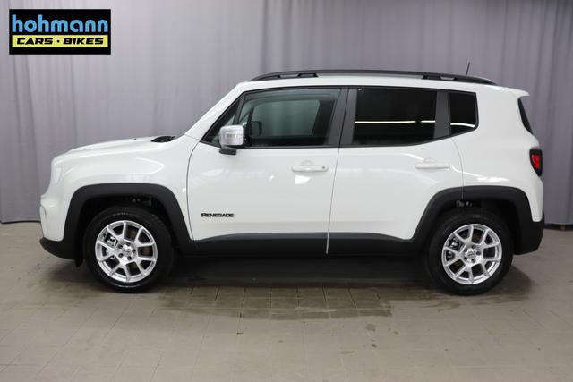Jeep Renegade 1.5 T4 DCT7 e-Hybrid Limited 1469 96 kW296 Alpine White 020 Stoff Schwarz "7KS Winter-Paket 070 Seitenscheiben hinten und Heckscheibe verdunkelt 5CA Alpine White"