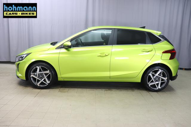 i20 (BC3) Trend Line 1.0 T-GDi 74kW Lucid Lime Metallic Sitzpolsterung in Stoff Schwarz PA4 Infotainment-Paket