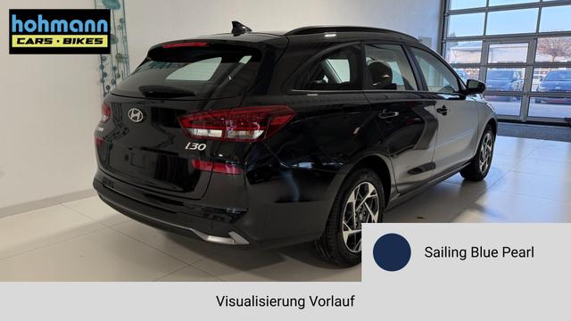 i30 Sailing Blue Vorlauf, Beispielbilder, ggf. teilweise mit Sonderausstattung