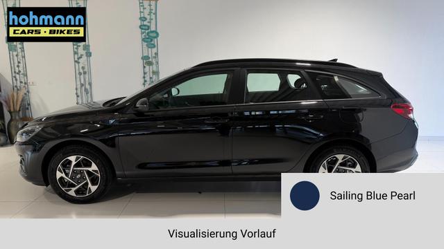 i30 Sailing Blue Vorlauf, Beispielbilder, ggf. teilweise mit Sonderausstattung
