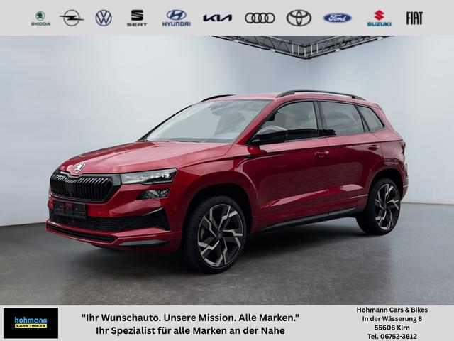 Skoda Karoq - 1,5 TSI DSG Sportline 2ZKlimaautomatik Canton Anh&auml;ngerkupplung Totewinkel Assistent 2 x Einparkhilfe Kamera 19 Zoll Felgen adaptiver Tempomat 5J Garantie