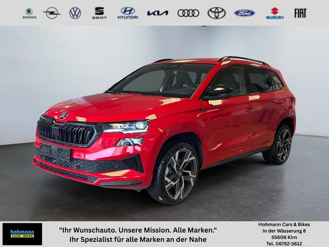 Skoda Karoq - Sportline 1,5 TSI DSG 2ZKlimaautomatik Canton Anh&auml;ngerkupplung Totewinkel Assistent 2 x Einparkhilfe Kamera 19 Zoll Felgen adaptiver Tempomat 5J Garantie