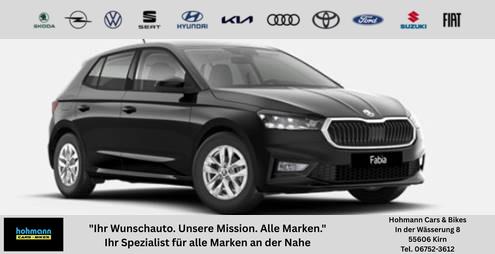 Skoda Fabia - Drive 130 Plus LIEFERUNG KOSTENLOS! 1.0 TSI 116PS, 5 Jahre Garantie, Schwarz-Metallic, Winterpaket, Climatronic, 15" ALU, Parksensoren hinten, Rückfahrkamera, Infotainment 8", LED-Scheinwerfer, Tempomat, Nebelscheinwerfer, Wireless SmartLink, M-Lederlenkrad beheizt
