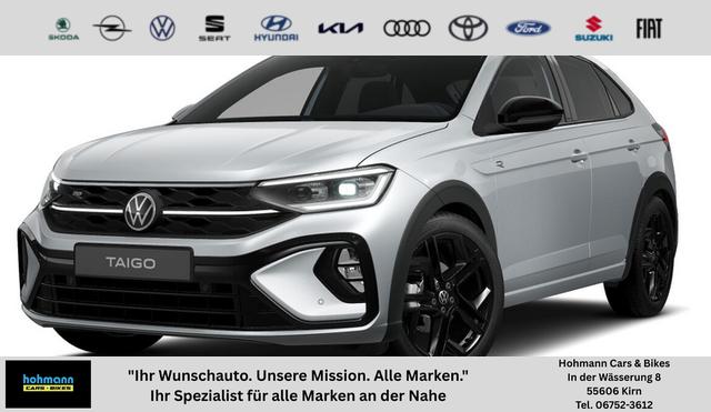 Volkswagen Taigo - R-Line Limited 1.5 TSI 150PS DSG/AUTOMATIK, 18" Alu YORK, SILBER-MET./DACH SCHWARZ, CLIMATRONIC, SITZHEIZUNG, LED-MATRIX-Scheinwerfer IQ LIGHT, Keyless, Sicht-Paket, Kamera, Parksensoren vo/hi, Abgedunkelte Scheiben, Radio Ready2Discover/App-Connect, Sportsitze, M-Leder
