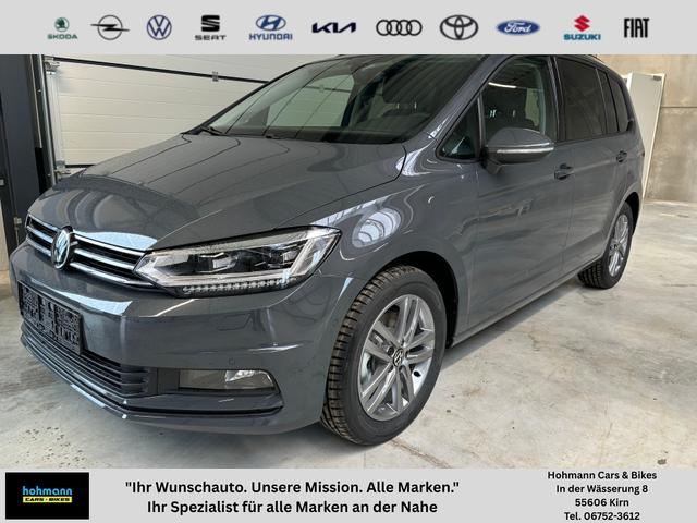 Volkswagen Touran - Limited 1.5 TSI 150 PS, 17" Alu, GRAU-Metallic, Winter-Paket, Elektr. Heckklappe, Keyless, Alarm, LED-Scheinwerfer IQ-Light, Travel Assist, Parksensoren vo/hi, Rückfahrkamera, ACC, M-Lederlenkrad, Digital Cockpit, 3-Zonen-Climatronic, Radio Ready2Discover 8"
