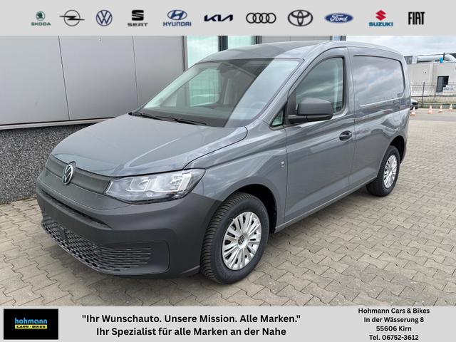 Volkswagen Caddy Cargo - 2.0 TDI 102PS, Pure-Grey, Klima, Parksensoren hinten, Reserverad, Kunststoffbodenbelag Fahrer-/Fahrgastraum, Ganzjahresreifen, Radio 10" + Wireless App-Connect, Tempomat, Hecktüren, Schiebetür rechts