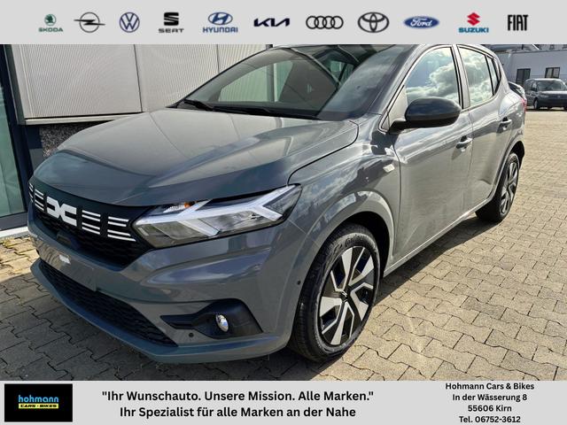 Dacia Sandero - Expression 1.0 ECO-G 100 BENZIN/LPG-GASANLAGE, SONDERLACKIERUNG URBAN-GRAU, Klimaanlage, NAVIGATIONSSYSTEM 8", Parksensoren VORNE + HINTEN, RÜCKFAHRKAMERA, TOTER-WINKEL-WARNER, Nebelscheinwerfer, Tempomat, Lederlenkrad, Armlehne, Spiegel elektr. einstell-/beheizbar