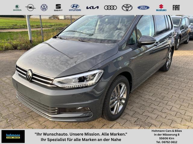 Volkswagen Touran - Limited 1.5 TSI 150 PS, 17" Alu, GRAU-Metallic, Winter-Paket, Elektr. Heckklappe, Keyless, Alarm, LED-Scheinwerfer IQ-Light, Travel Assist, Parksensoren vo/hi, Rückfahrkamera, ACC, M-Lederlenkrad, Digital Cockpit, 3-Zonen-Climatronic, Radio Ready2Discover 8"