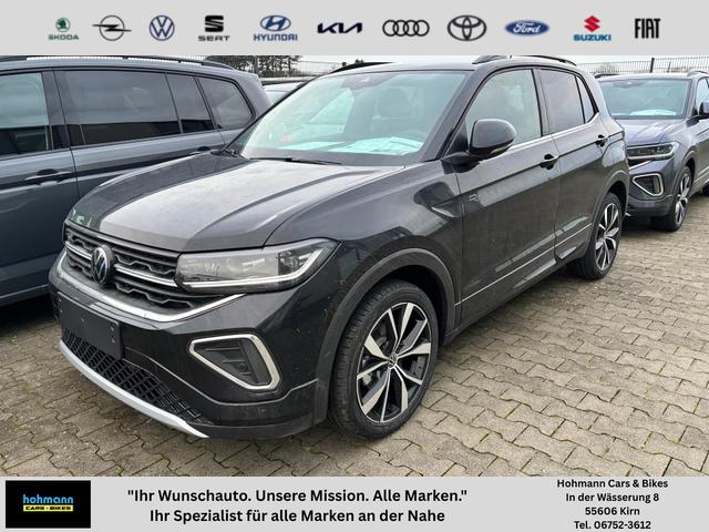 Volkswagen T-Cross - R-Line Limited 1.0 TSI 115PS DSG, 5 JAHRE GARANTIE, CLIMATRONIC, SITZHEIZUNG, Schwarz-Metallic, 18" Alu, MATRIX-LED, Adaptiver Tempomat ACC, Parksensoren, R&uuml;ckfahrkamera, Keyless, Abgedunkelte Scheiben, Radio "Ready2Discover" + App-Connect, M-Lederlenkrad, Side Assist