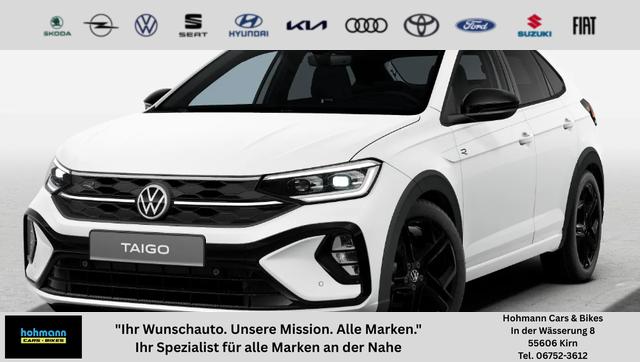 Volkswagen Taigo - R-Line Limited 1.0 TSI 115PS DSG/AUTOMATIK, PURE-WHITE/DACH SCHWARZ, DESIGN-PACK BLACK, CLIMATRONIC, SITZHEIZUNG, 18" Alu, LED-MATRIX IQ LIGHT, Keyless, Sicht-Paket, R&uuml;ckfahrkamera, Parksensoren vo/hi, Abgedunkelte Scheiben, Radio Ready2Discover/App-Connect, Sportsitze