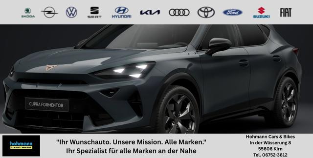 Cupra Formentor - Basis 1.5 eTSI 150PS DSG (AUTOMATIK), 18" Alu, Sitzheizung, M-Lederlenkrad beheizt, 3-Zonen-Climatronic, Parksensoren vorne/hinten, Adaptiver Tempomat, Digitales Cockpit 10", Radio 12,9" + Full-Link (Navi-Funktion &uuml;ber Smartphone), FULL-LED-Scheinwerfer