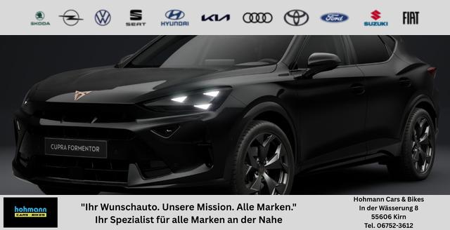 Cupra Formentor - Basis 1.5 eTSI 150PS DSG (AUTOMATIK), ANH&Auml;NGERKUPPLUNG, KESSY, ALARM, R&Uuml;CKFAHRKAMERA, ELEKTR. HECKKLAPPE, 18" Alu, Sitzheizung, M-Lederlenkrad beheizt, 3-Zonen-Climatronic, Parksensoren vorne/hinten, ACC-Tempomat, Digitales Cockpit 10", Radio 12,9"+Full-Link