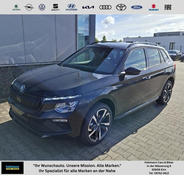 Skoda Kamiq - Monte Carlo 1.5 TSI 150PS DSG, 5J GARANTIE, Schwarz-Perleffekt, 18" ALU, AHK SCHWENKBAR, Panoramadach, Matrix-LED, Parksensoren v/h, Kamera, Tempomat, Virtual Cockpit (8"!!), Kessy, Winter-Paket, Climatronic, Radio 8", SmartLink, NSW, Sport-M-Lederlenkrad beheizt