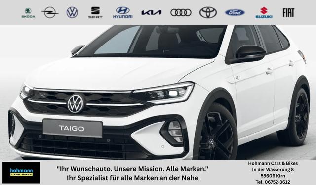 Volkswagen Taigo - R-Line Limited 1.0 TSI 115PS DSG, 5JAHRE GARANTIE, 18" Alu, CLIMATRONIC, SITZHEIZUNG, PURE-WHITE/DACH SCHWARZ, LED-MATRIX-Scheinwerfer IQ LIGHT, Keyless, Sicht-Paket, R&uuml;ckfahrkamera, Parksensoren vo/hi, Abgedunkelte Scheiben, Radio Ready2Discover/App-Connect, Sportsitz