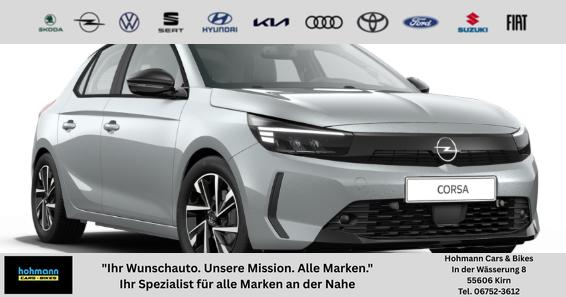 Opel Corsa - (ca. 37% Preisvorteil) 1.2 Turbo 100PS "EDITION", Silber-Metallic, 16" Alufelgen, Sitzheizung, Lederlenkrad beheizt, Parksensoren hinten, Klimaanlage, Radio AndroidAuto/Apple CarPlay, Tempomat, ZV mit Fernbedienung