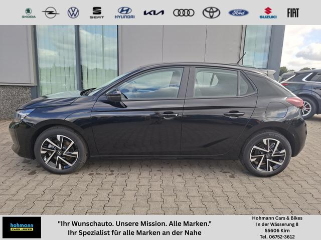 Opel Corsa - (ca. 37% Preisvorteil) 1.2 Turbo 100PS "EDITION", Schwarz-Metallic, 16" Alufelgen, Sitzheizung, Lederlenkrad beheizt, Parksensoren hinten, Klimaanlage, Radio AndroidAuto/Apple CarPlay, Tempomat, ZV mit Fernbedienung