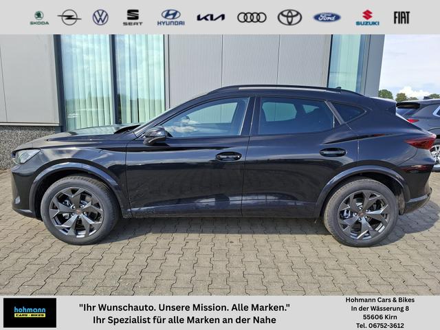 Cupra Formentor - Basis 1.5 eTSI 150PS DSG (AUTOMATIK), ANH&Auml;NGERKUPPLUNG, KESSY, ALARM, R&Uuml;CKFAHRKAMERA, ELEKTR. HECKKLAPPE, 18" Alu, Sitzheizung, M-Lederlenkrad beheizt, 3-Zonen-Climatronic, Parksensoren vorne/hinten, ACC-Tempomat, Digitales Cockpit 10", Radio 12,9"+Full-Link