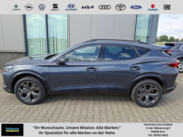 Cupra Formentor - Basis 1.5 eTSI 150PS DSG (AUTOMATIK), ANH&Auml;NGERKUPPLUNG, KESSY, ALARM, R&Uuml;CKFAHRKAMERA, ELEKTR. HECKKLAPPE, 18" Alu, Sitzheizung, M-Lederlenkrad beheizt, 3-Zonen-Climatronic, Parksensoren vorne/hinten, ACC-Tempomat, Digitales Cockpit 10", Radio 12,9"+Full-Link